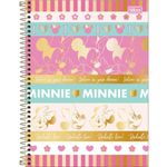caderno espiral tilibra 10 matérias minnie sortido - 308099