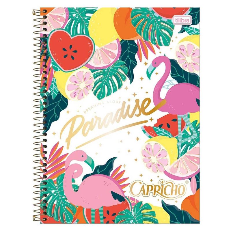 caderno espiral tilibra 16 matérias capricho sortido - 308072