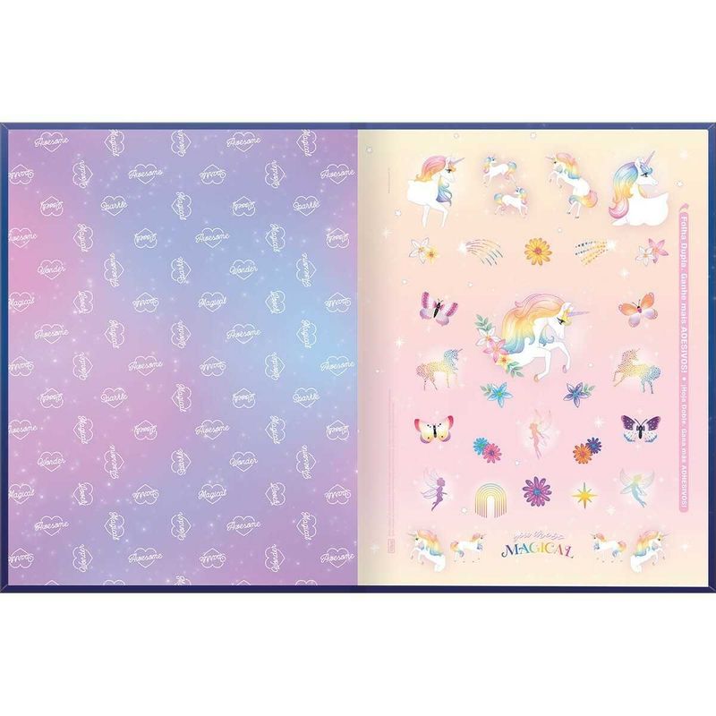 caderno brochurão tilibra 80 folhas blink sortido - 291838