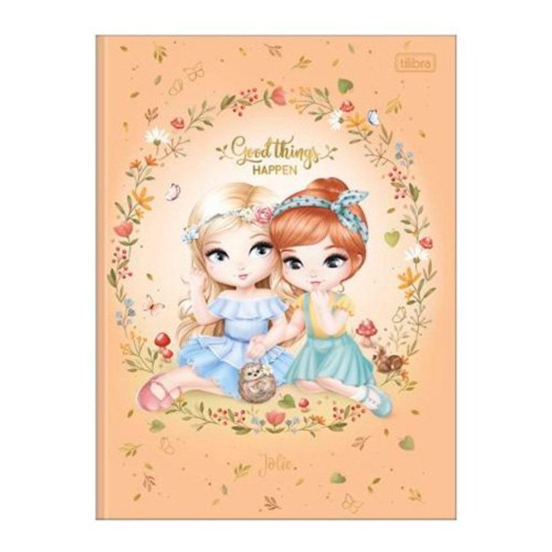 caderno brochurão tilibra 80 folhas jolie sortido - 308960