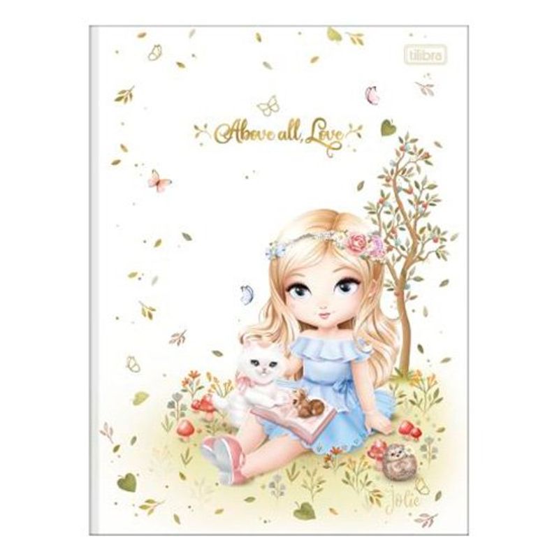 caderno brochurão tilibra 80 folhas jolie sortido - 308960