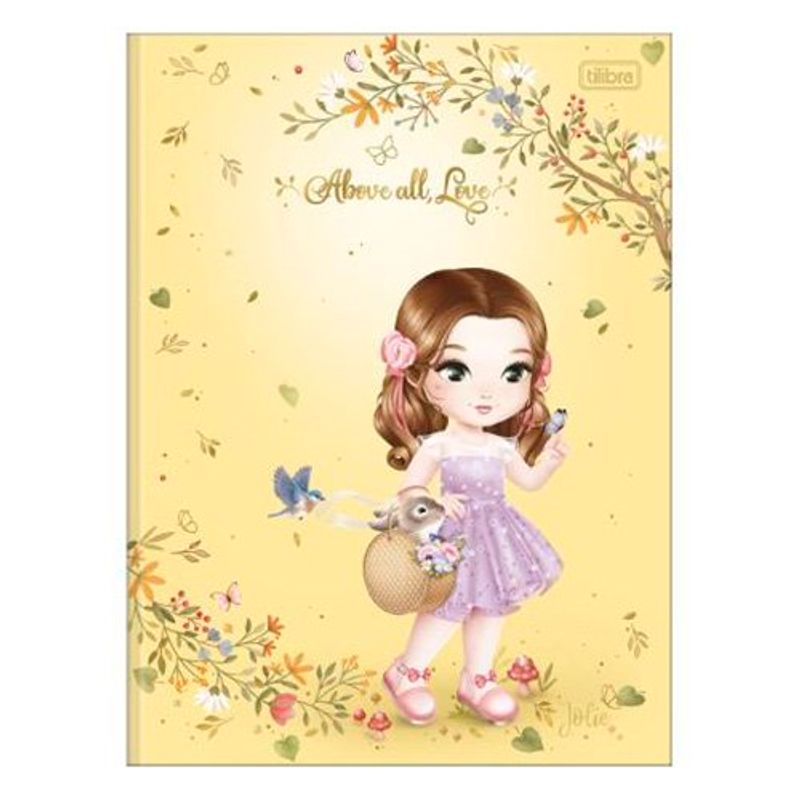 caderno brochurão tilibra 80 folhas jolie sortido - 308960