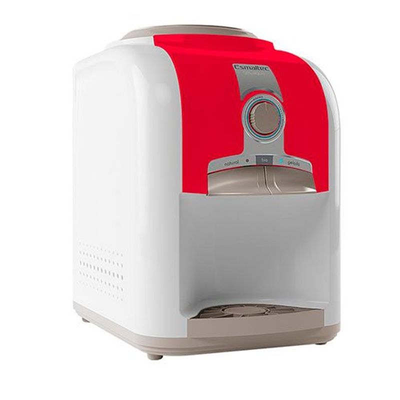 bebedouro de mesa esmaltec 127v vermelho egm30