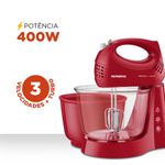 batedeira mondial b-45-r 127v 400w vermelho