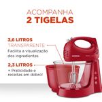 batedeira mondial b-45-r 127v 400w vermelho