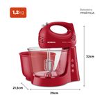 batedeira mondial b-45-r 127v 400w vermelho