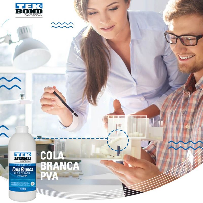 cola branca tekbond pva extra 1kg (mp)