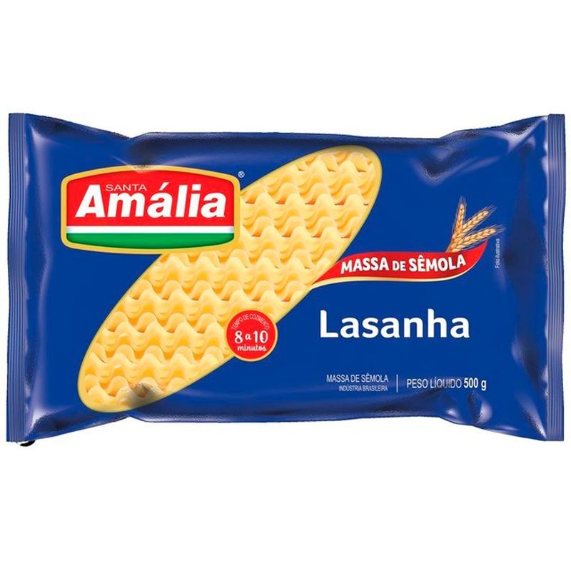 macarrão santa amália lasanha 500g