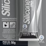adesivo de silicone tekbond acético alta temperatura cinza 50g (mp)