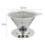 filtro para café mimo reutilizável inox