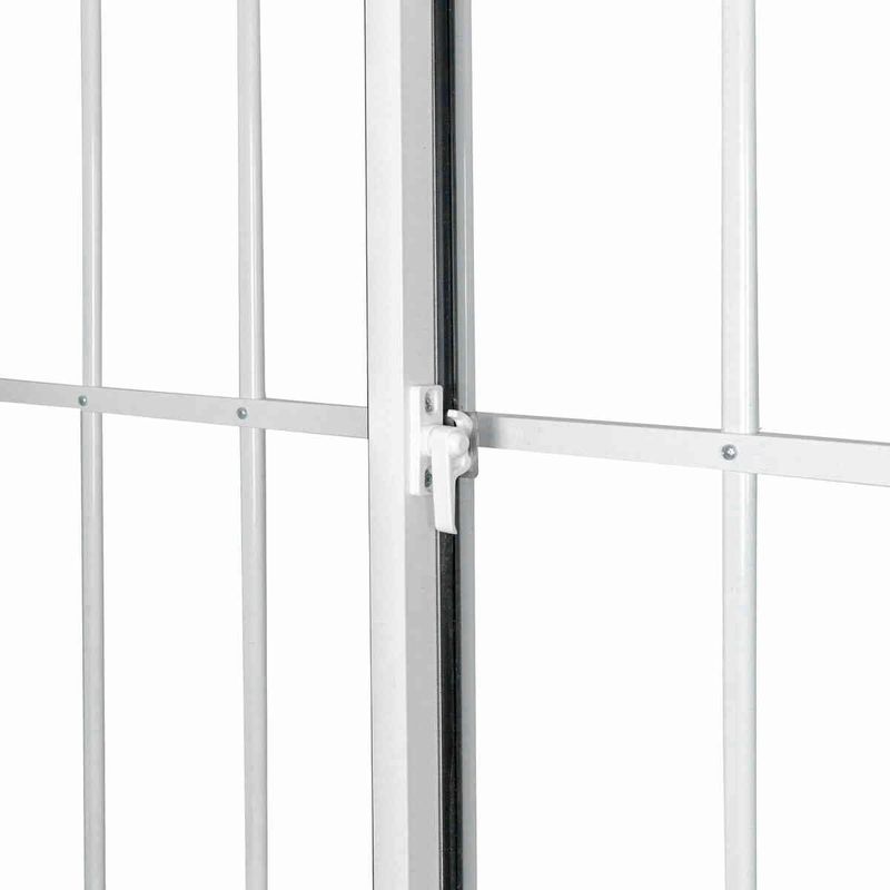 janela de correr em alumínio grade vidro liso 2 folhas 100x120cm mgm fênix branco (mp)