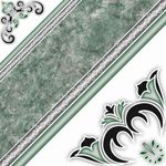 piso cerâmico bold brilhante 45x45cm verde caixa 2,32m² incefra (mp)