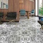 piso cerâmico bold brilhante 45x45cm cinza caixa 2,32m² incefra (mp)