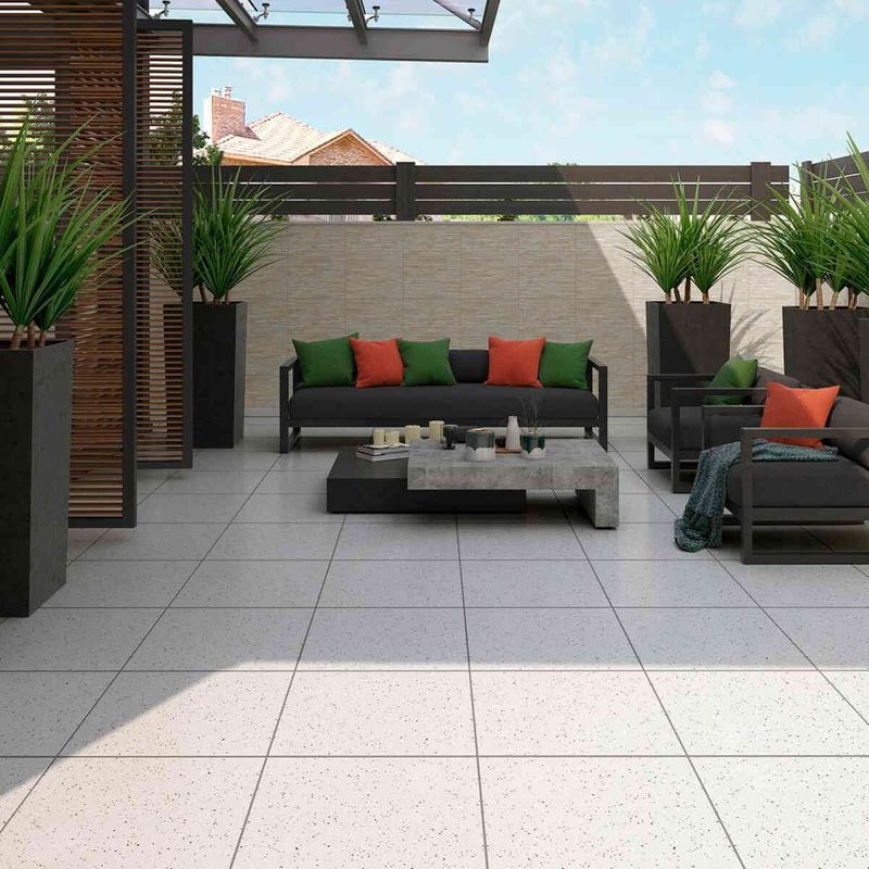 piso cerâmico bold granilhado 45x45cm branco caixa 2,32m² incefra (mp)