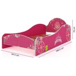 cama gelius princesinha 090 rosa