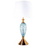 abajur de mesa latcor branco / azul gs-1910005b