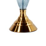 abajur de mesa latcor branco / azul gs-1910005b