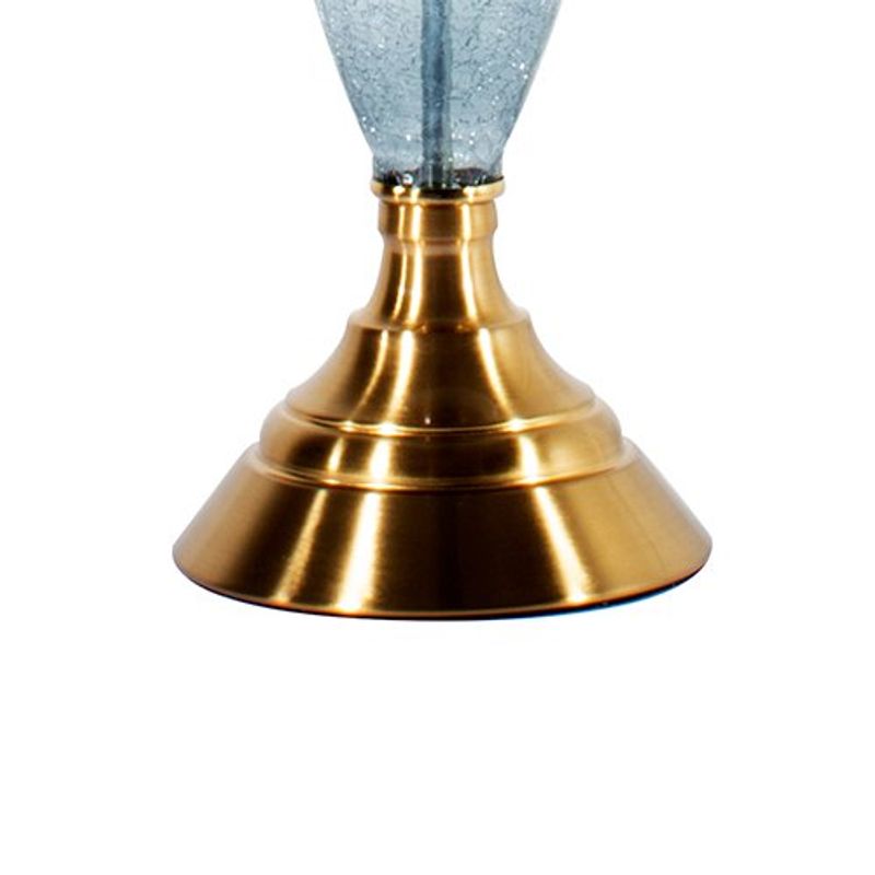 abajur de mesa latcor branco / azul gs-1910005b