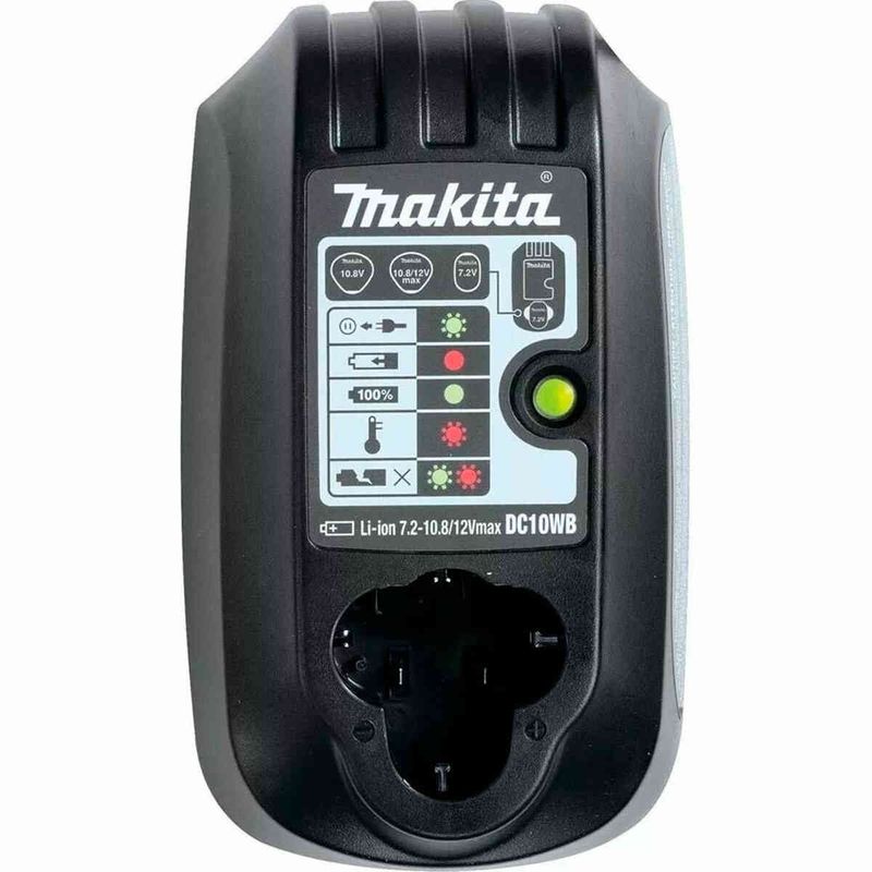 carregador de bateria makita bivolt dc10wb 12v (mp)
