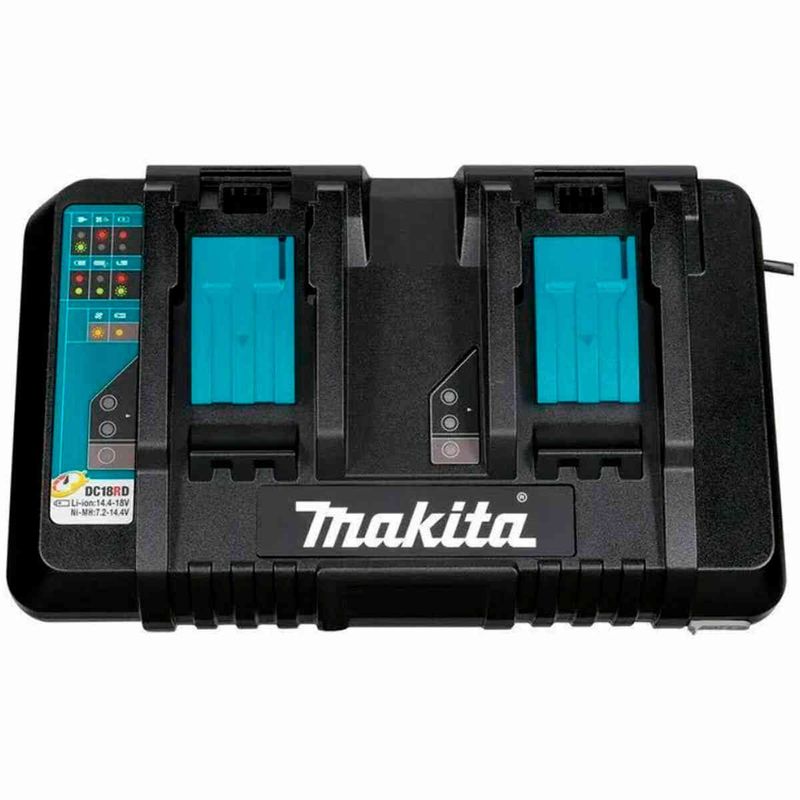 carregador de bateria makita duplo dc18rd 127v (mp)