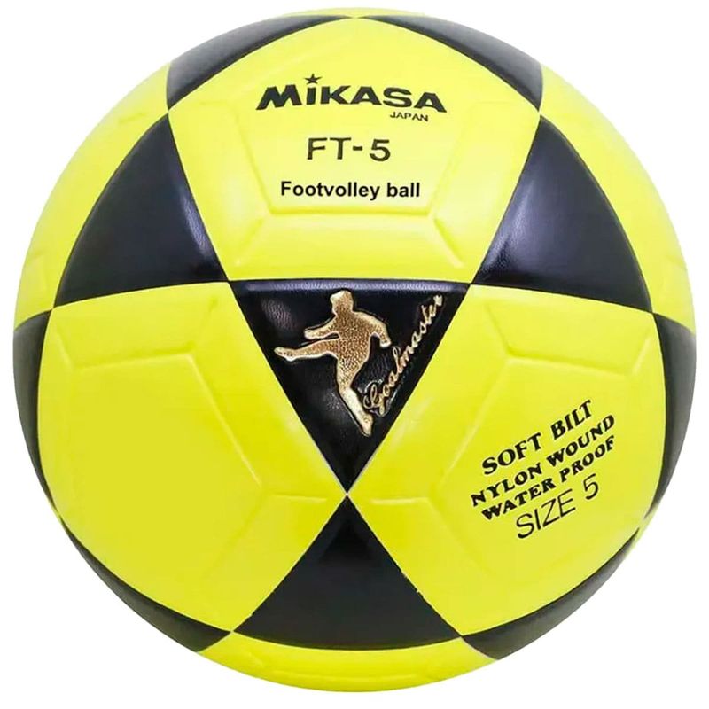 bola de futevôlei couro sintético laminado tamanho 5 mikasa ft-5 (mp)