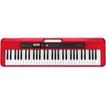 teclado casio casiotone modelo estudante vermelho ct-s200rdc2-br