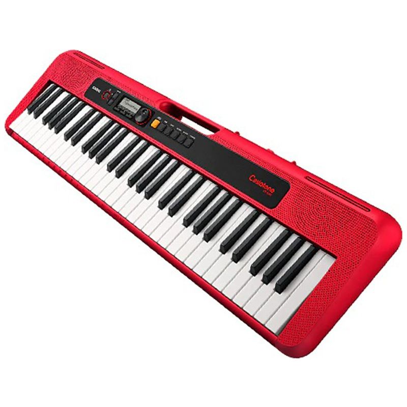teclado casio casiotone modelo estudante vermelho ct-s200rdc2-br