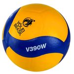 bola de vôlei couro sintético laminado tamanho 5 mikasa v390w (mp)