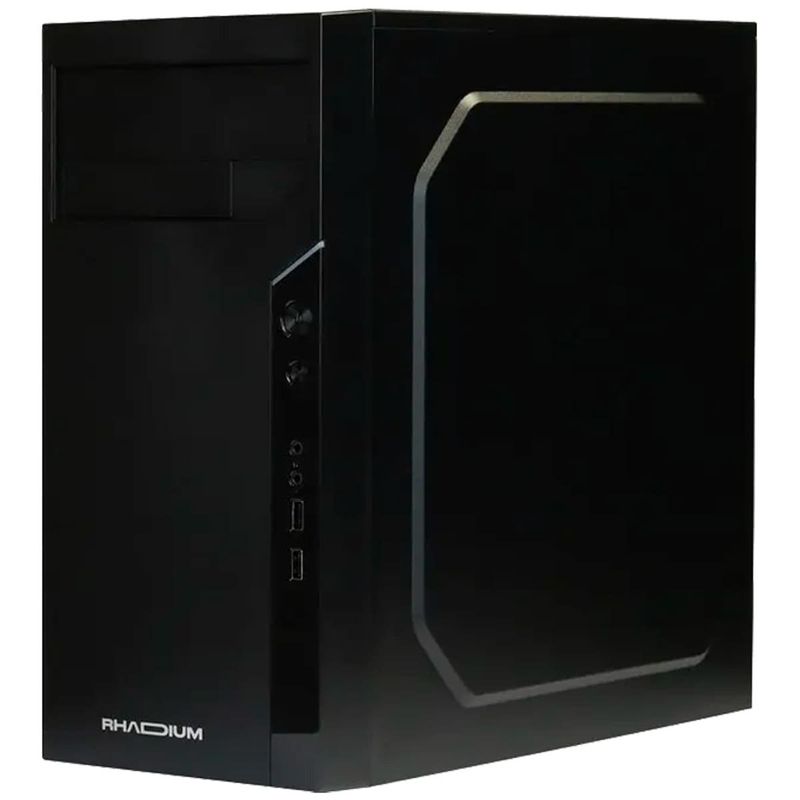 gabinete rhadium office micro atx com fonte 200w rha-gab-0002 preto (mp)