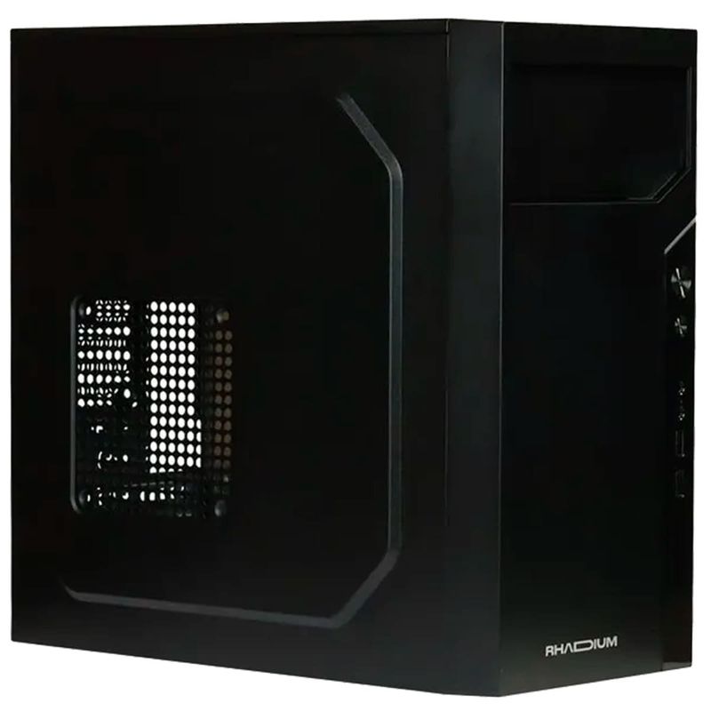 gabinete rhadium office micro atx com fonte 200w rha-gab-0002 preto (mp)
