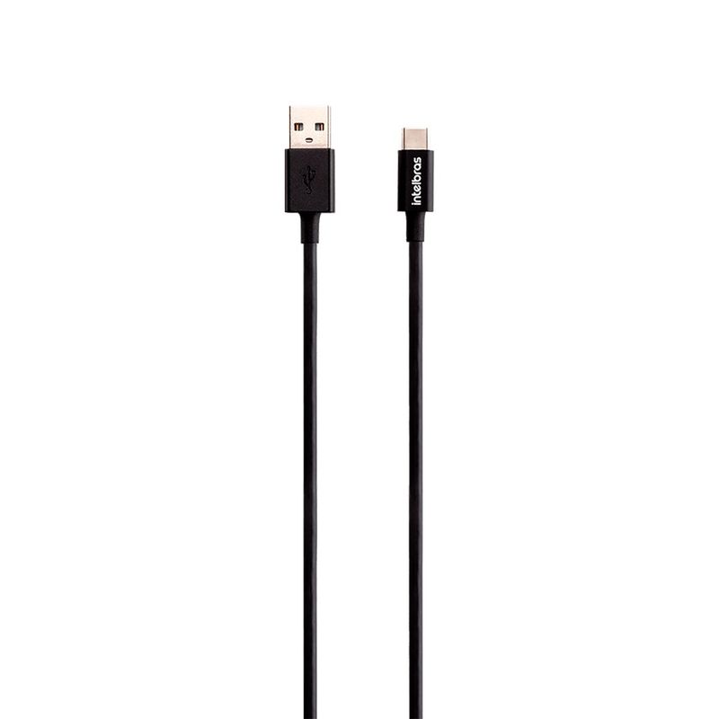 cabo usb-c intelbras 1.2 metros pvc eucc 12pp preto