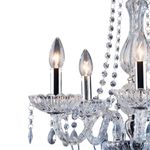 lustre bronzearte clássico 5 luzes e14 transparente (mp)