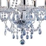 lustre bronzearte clássico 5 luzes e14 transparente (mp)