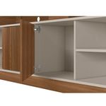 rack para tv até 70" linea brasil leblon freijó e off white