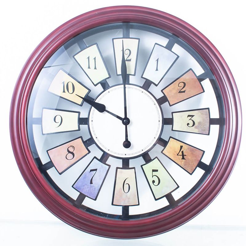 relógio de parede latcor borgonha - ush419c