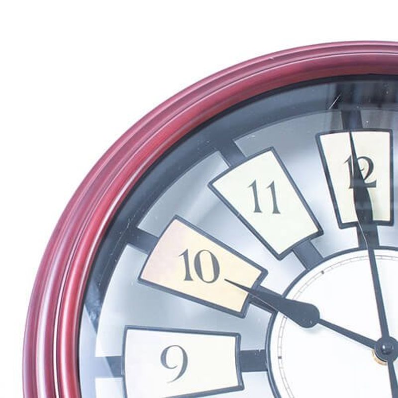 relógio de parede latcor borgonha - ush419c