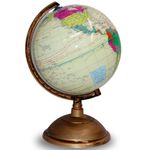 globo terrestre plástico amarelo globe standard 20cm 360 jf20tsh (mp)
