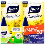 adoçante líquido linea sucralose 75ml 2 unidades - desconto 50% na segunda unidade
