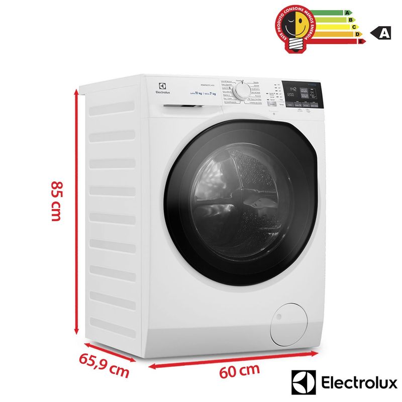 lava e seca electrolux 11kg 127v front load perfect care branco lsp11