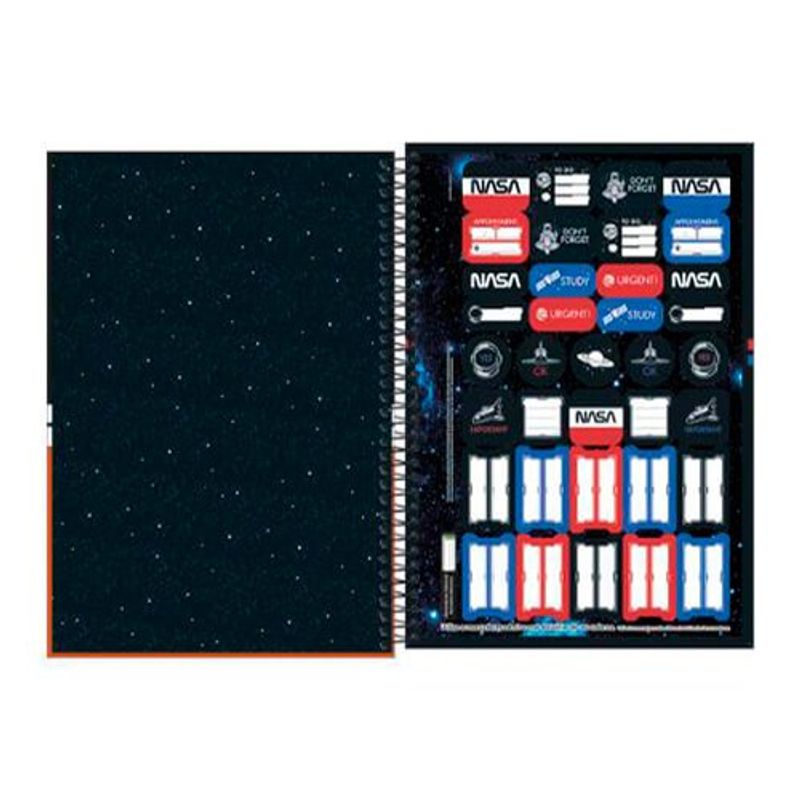 caderno espiral tilibra 01 matéria nasa sortido - 309419