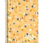 caderno espiral tilibra 10 matérias honey bee sortido - 323012