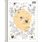 caderno espiral tilibra 10 matérias honey bee sortido - 323012