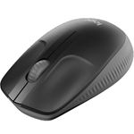 mouse sem fio logitech wireless cinza m190