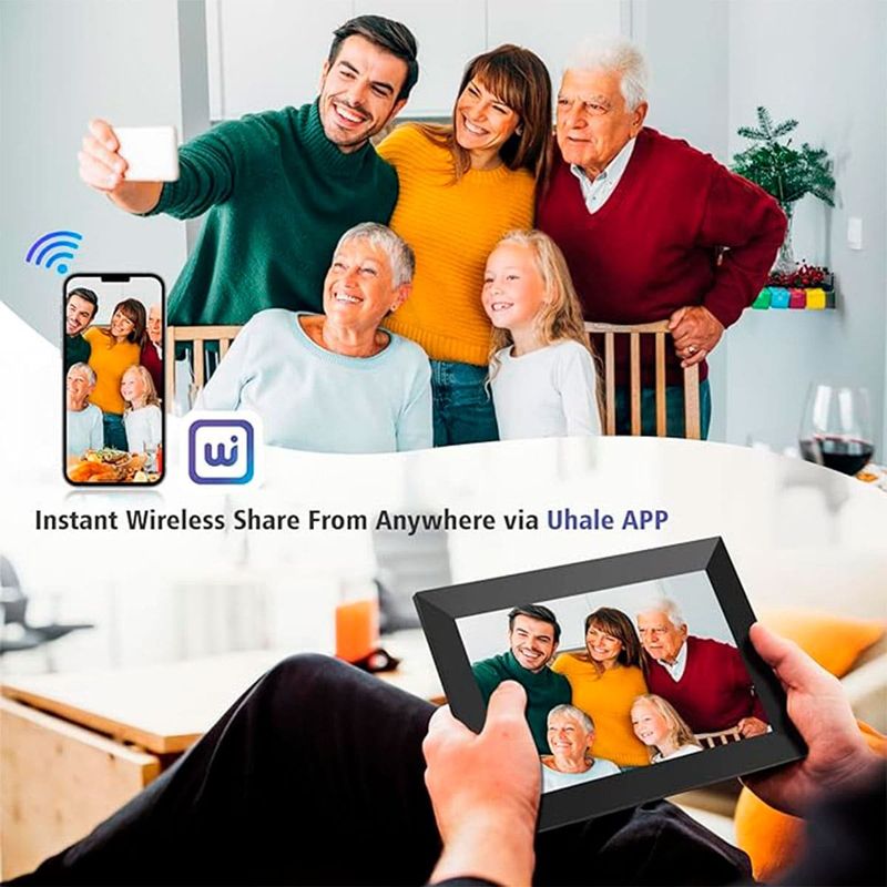 porta-retrato digital maxangel hd preto a-bi