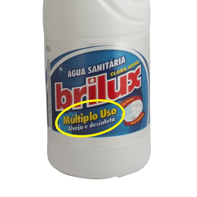 água sanitária brilux 2l