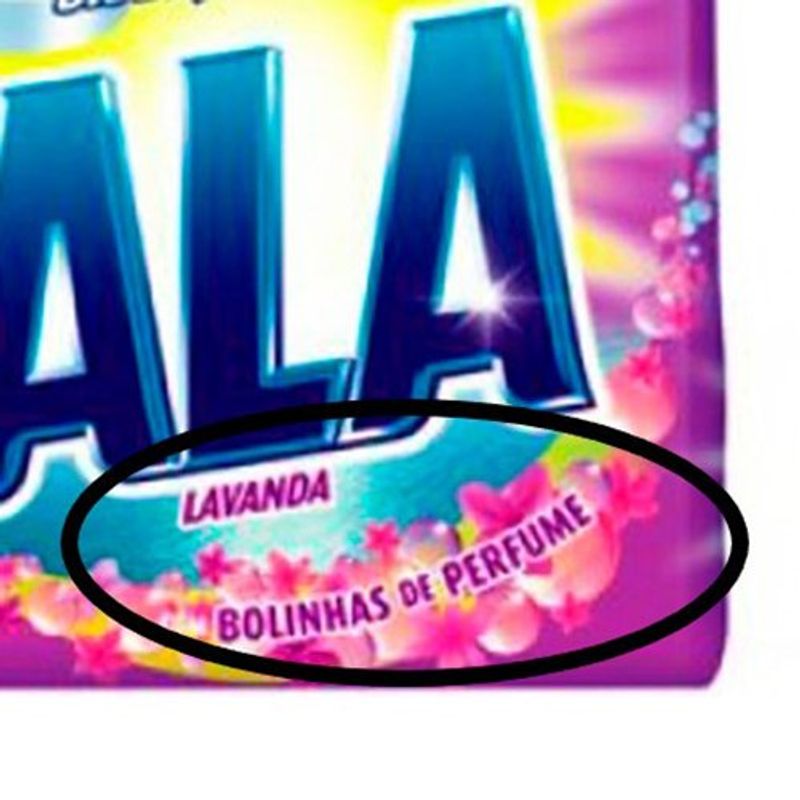 sabão em pó ala lavanda sachê 500g
