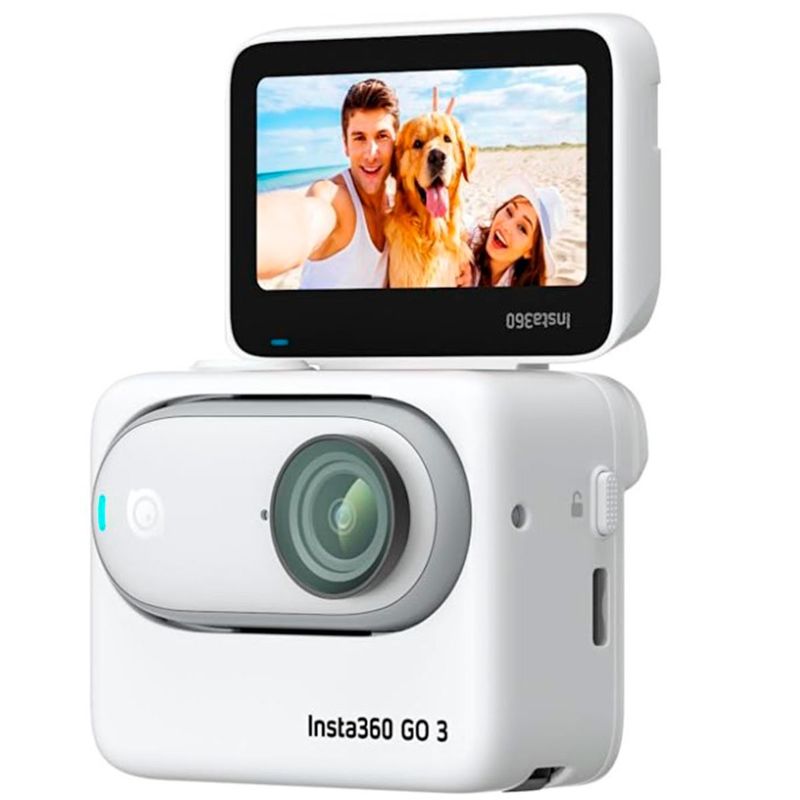 mini câmera de ação insta360 go 3 para vlogger 64gb branco a-bi