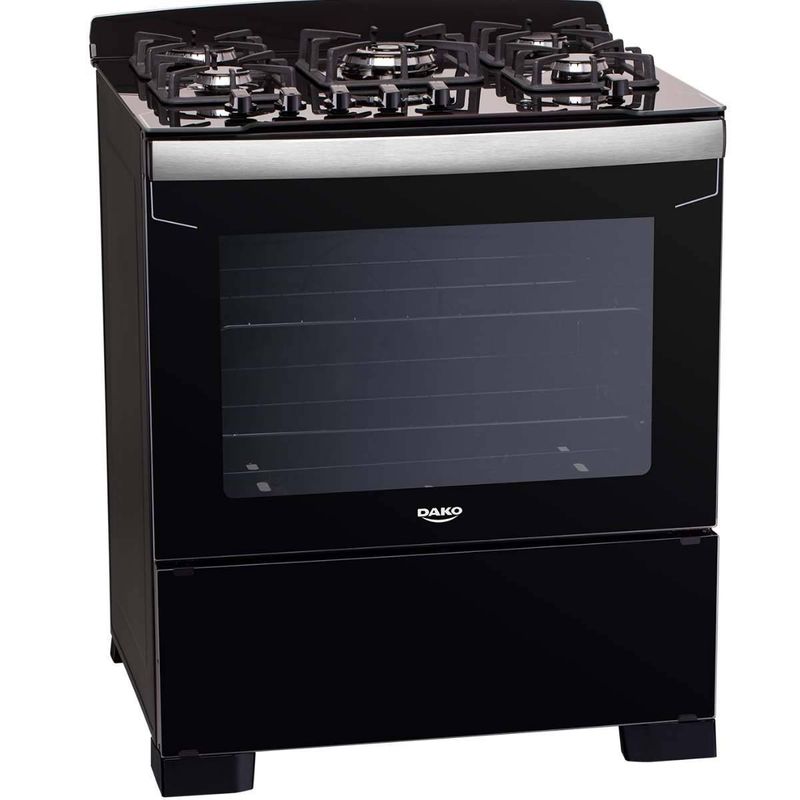 fogão 5 bocas dako automático diplomata preto 300001001
