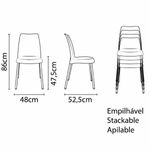 cadeira vanda tramontina alumínio anodizado camurça 92053921