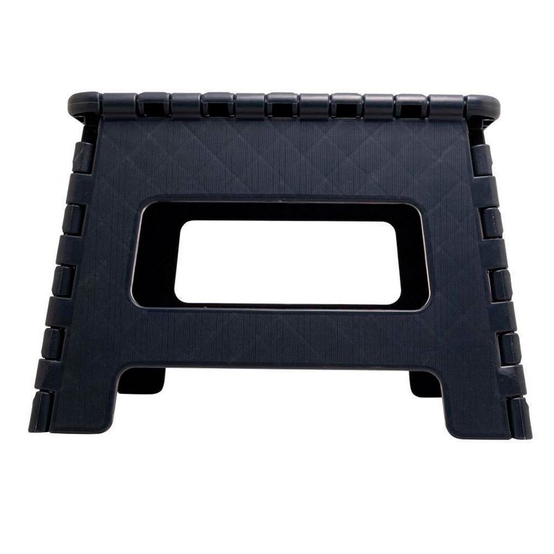 banquinho dobrável multiuso lyor plástico 22cm cinza 220174